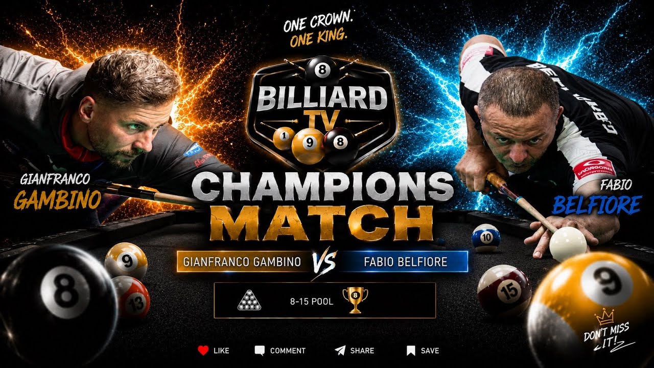 BELFIORE FABIO vs GAMBINO GIANFRANCO BILLIARD TV 
