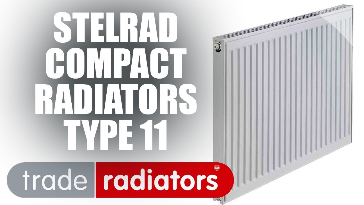 Stelrad Compact Radiator, White, 600mm x 1200mm Single Panel, Single Convector