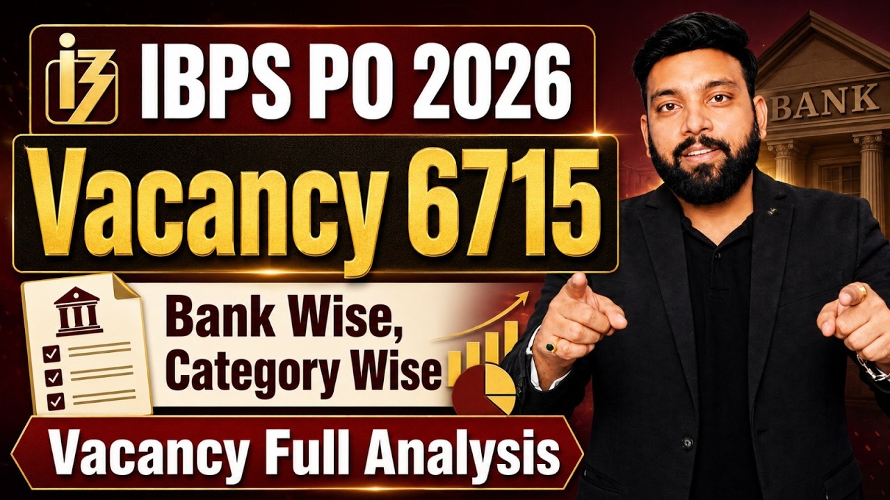 IBPS PO 2026 | 6715+ Vacancies Analysis | Bank Wise & Category Wise Vacancy Complete Details 🔥