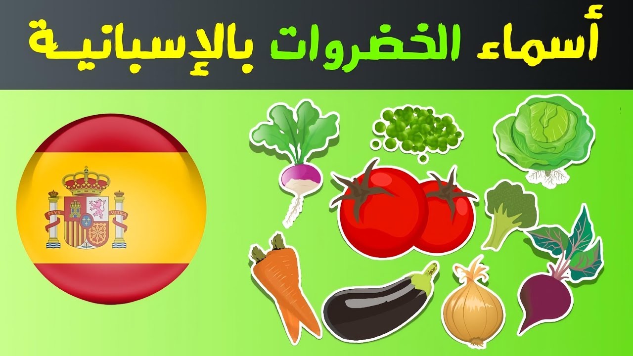 إحفظ الكلمات الاساسية في اللغة الاسبانية 🇪🇦 أسماء الخضروات 