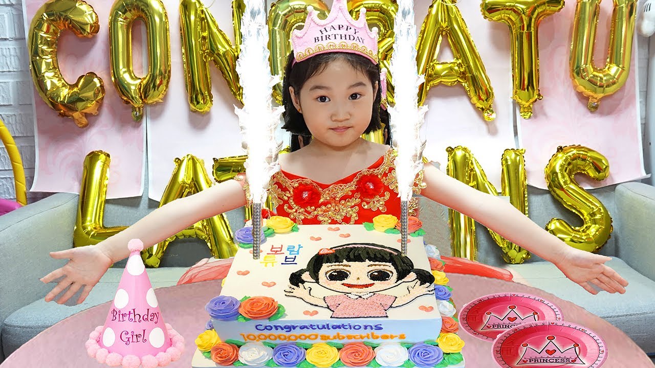 SELAMAT ULANG TAHUN Boram Mainan dekorasi kue untuk anak-anak