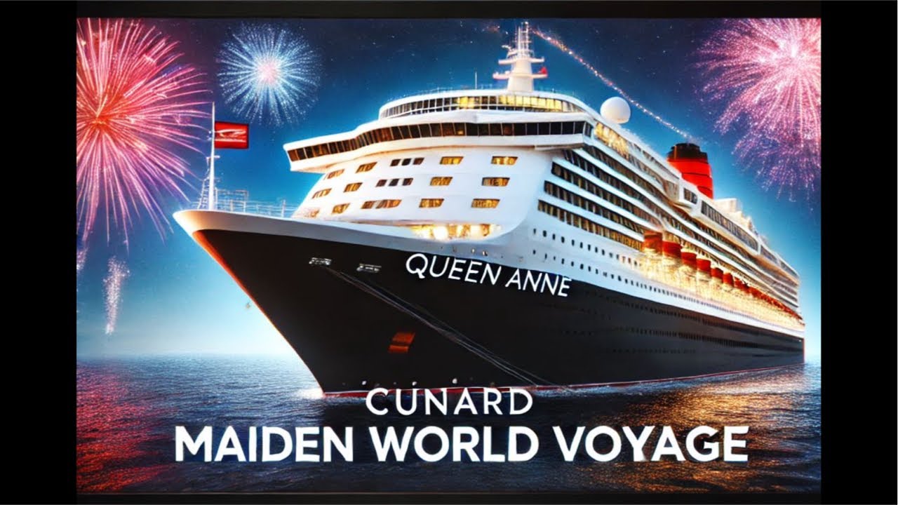 Cunard Queen Anne’s Departure From Southampton On Her Maiden World Cruise