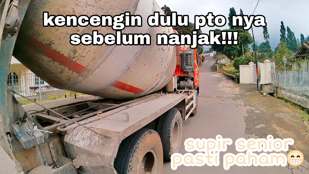 Truck Mixer Rit Pertama Ngirim ke proyek Villa puncak. truk molen jayamix cianjur!!!