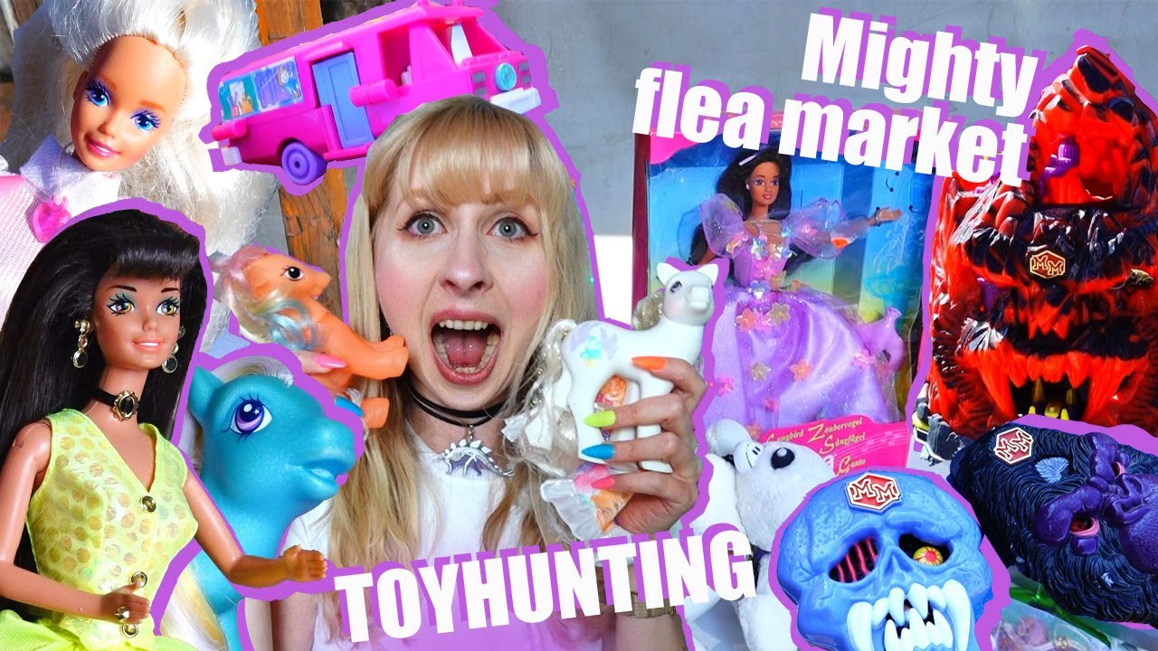 Huge flea market vintage TOY HUNT- G1 G3 G4 My little Pony, 90s Barbie, Mighty Max, Polly Pocket