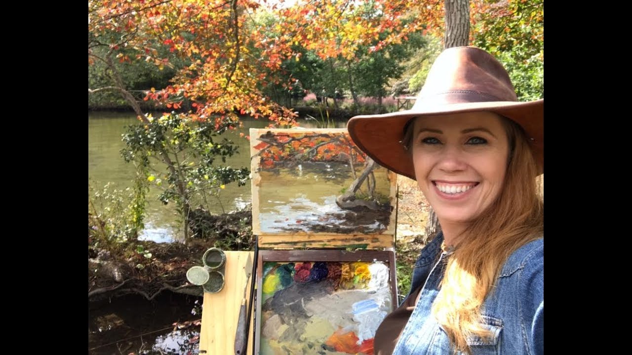 Plein Air Painting with Jessica Henry- A Pond and Fall Colors