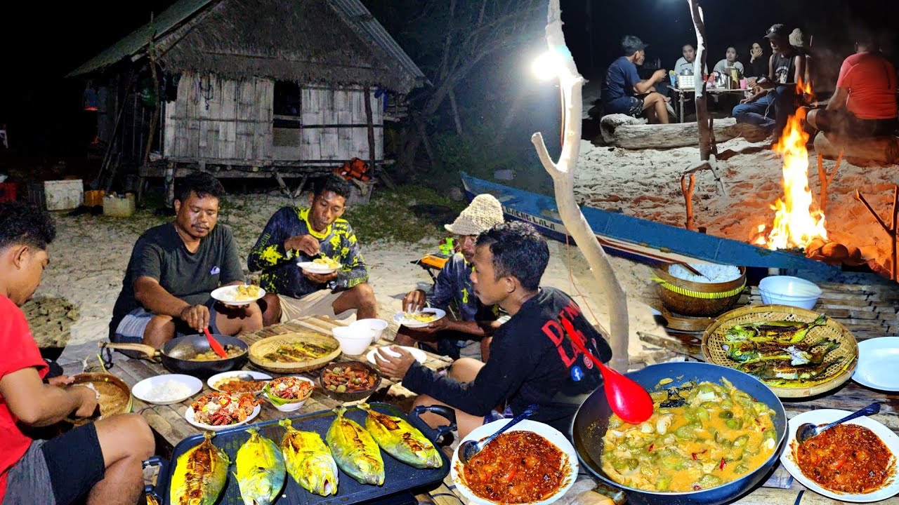 Hari ke 6 di PULAU TERPENCIL, makan seafood fresh tinggal cari ke Laut - Clean Up Beach