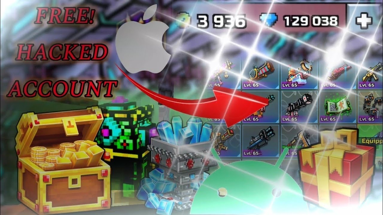 FREE! HACKED PIXEL GUN 3D ACCOUNTS IOS AND ANDROID GET ONE NOW!