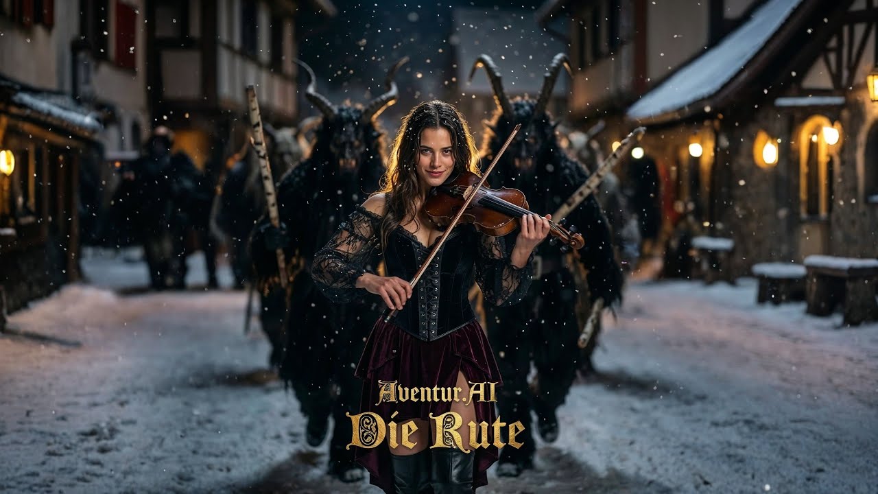 🔥🎄 „Die Rute“ – der wilde Krampus-Folk-Rock von Aventur.AI! 😈🥁