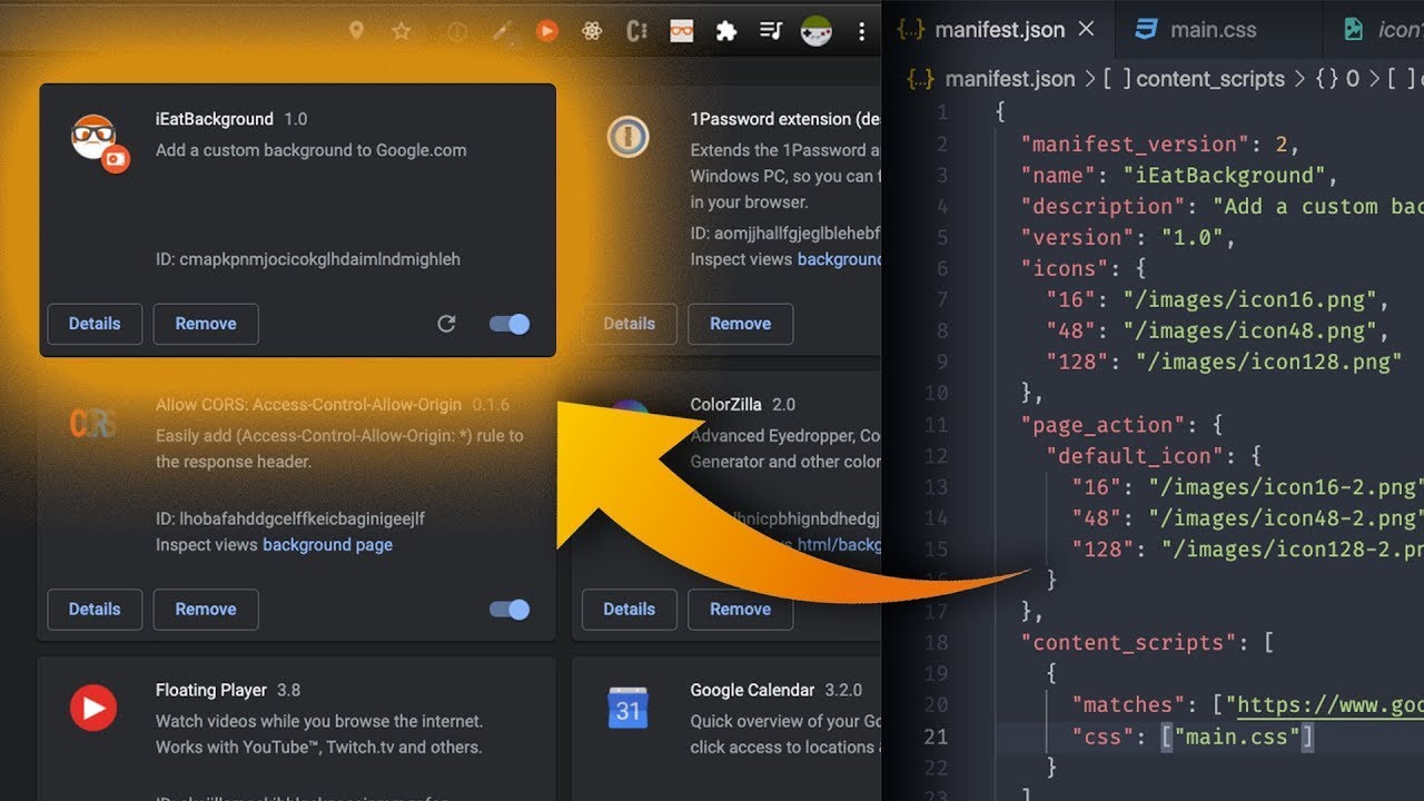 Criando uma extensão para o  Google Chrome
