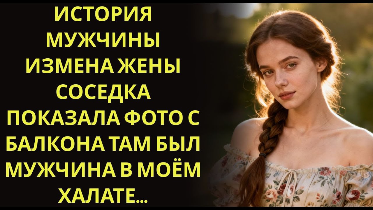 История мужчины   Измена Жены   Соседка показала фото с балкона  Там был мужчина в моём халате…