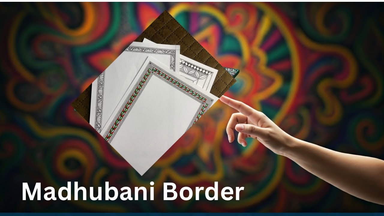 Let&rsquo;s draw a Madhubani art beautiful border