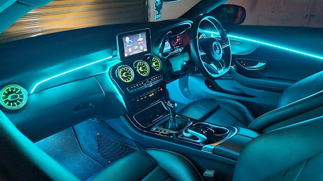 Updated! Mercedes Benz C Class W205 Coupe Manual Full Ambient Light Install | RGB LED Car Interior