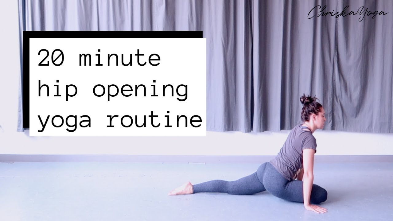 20 Min Hip Opening Yoga Routine | Yoga to Stretch Your Hips |  ChriskaYoga