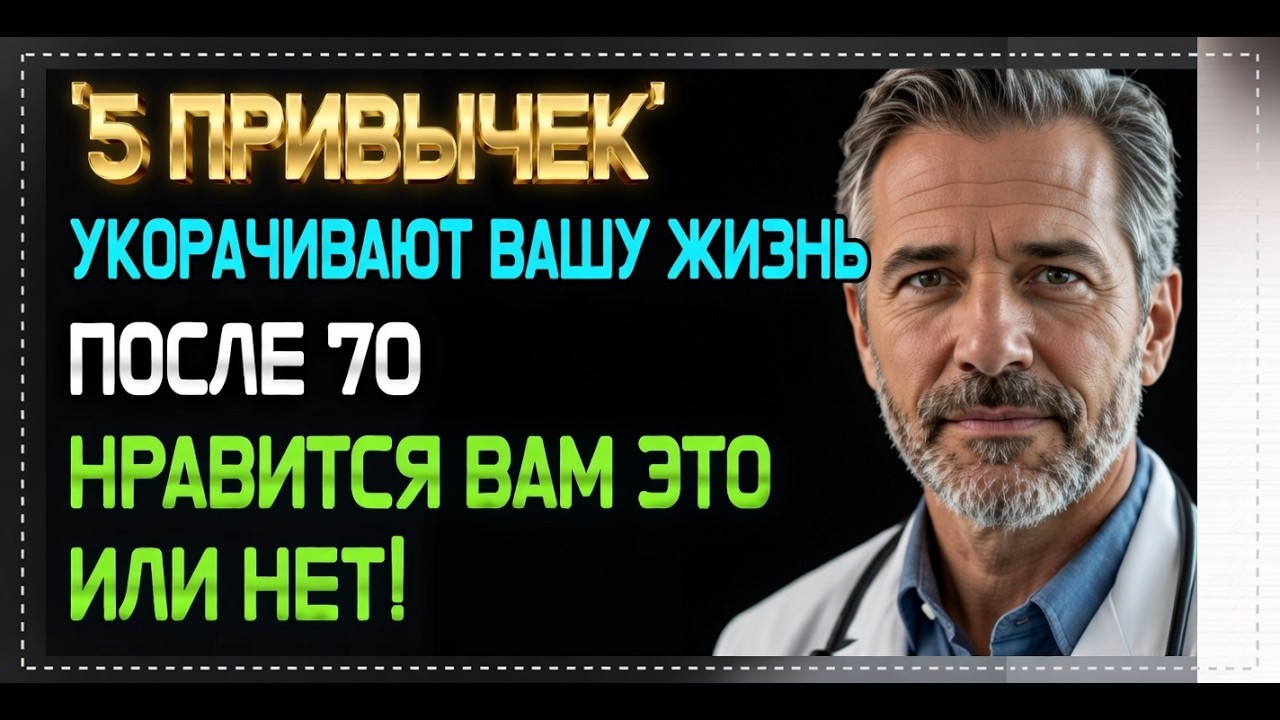 После 70 лет — избавьтесь от этих 5 привычек, пока не поздно.