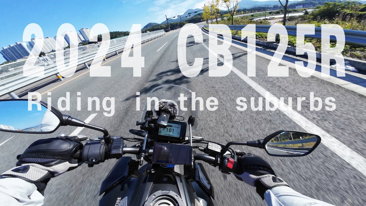 [4K] HONDA 2024 CB125R POV (riding in the  suburbs / 근교라이딩)