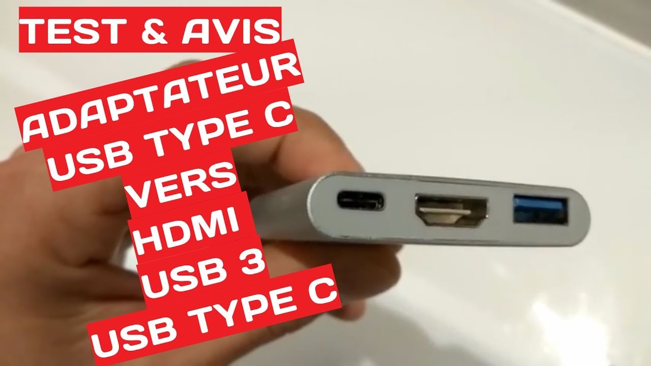 #Test adaptateur #usb type c vers HDMI et USB 3