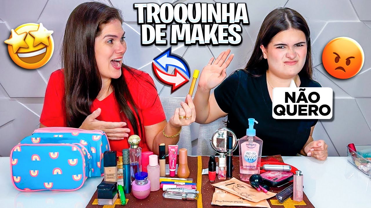 TROCA DE MAQUIAGEM * ELA ME ENGANOU 😭
