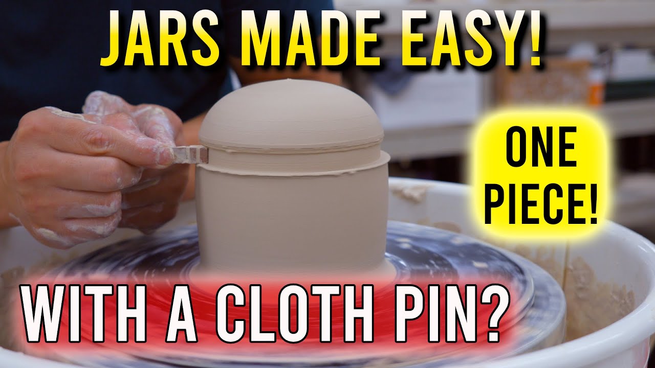 The Easiest "ONE PIECE" Jar to Make on the Pottery Wheel  ||  Closed Form Container (Part 1 of 3)