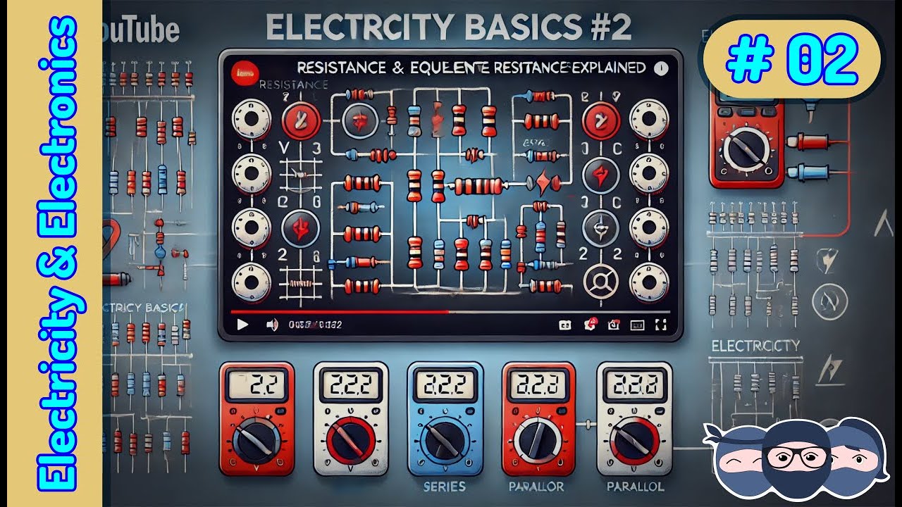 Basics of Electricity and Electronics 02: Resistance & Equivalent Resistances Explained