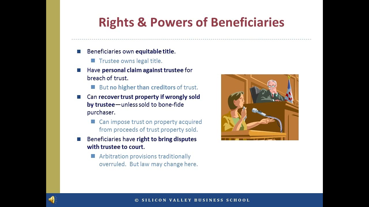 Beneficiary Rights and Legal Claims: Equitable vs. Legal Title in Trusts