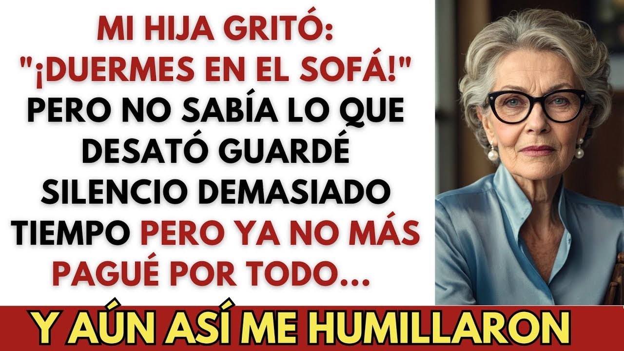 ＂¡Duermes en el sofá!＂ gritó mi hija — pero le di una lección inolvidable