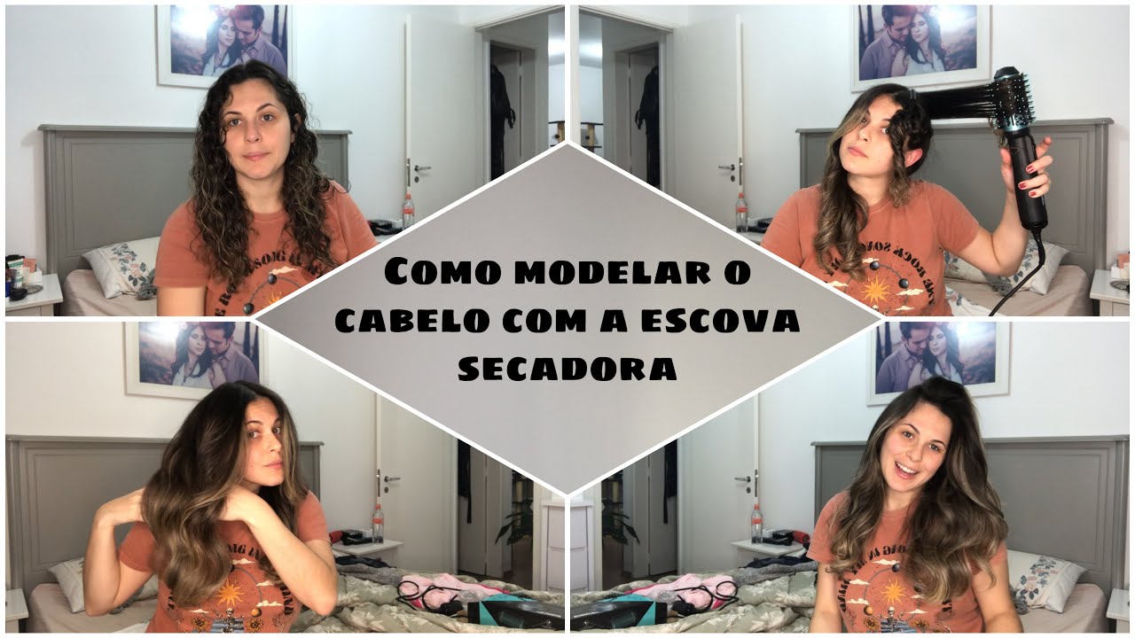 Como faço CACHOS/ ONDAS no meu cabelo com a ESCOVA MODELADORA