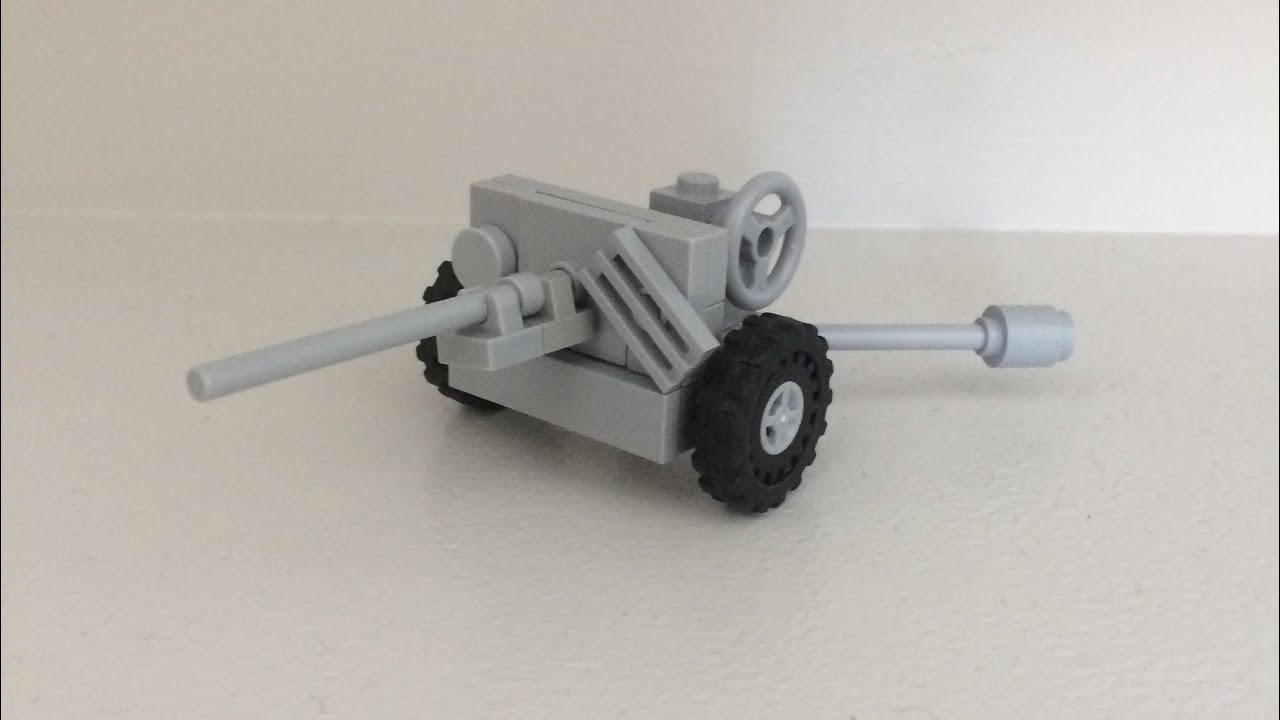 Lego 37mm m3 anti tank gun (tutorial )