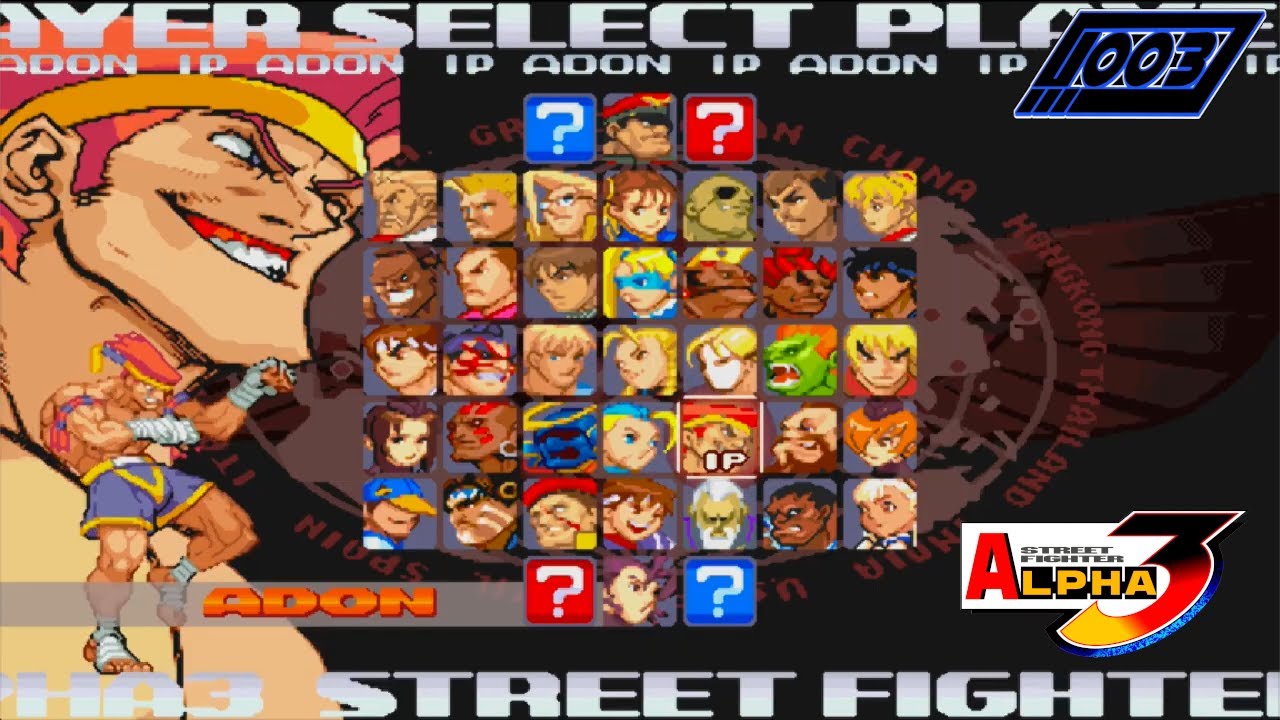 Street Fighter Alpha 3 Upper Arcade Playthrough (Adon)
