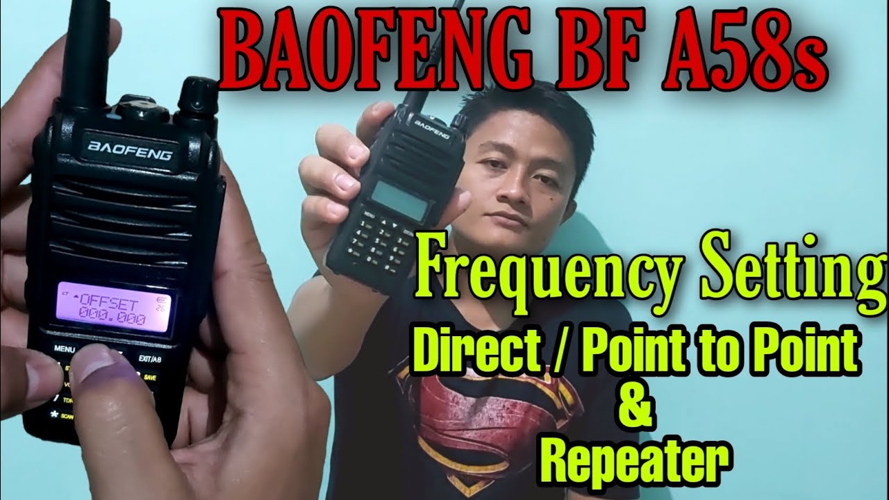 Cara Setting Frekuensi HT Baofeng BF A58s