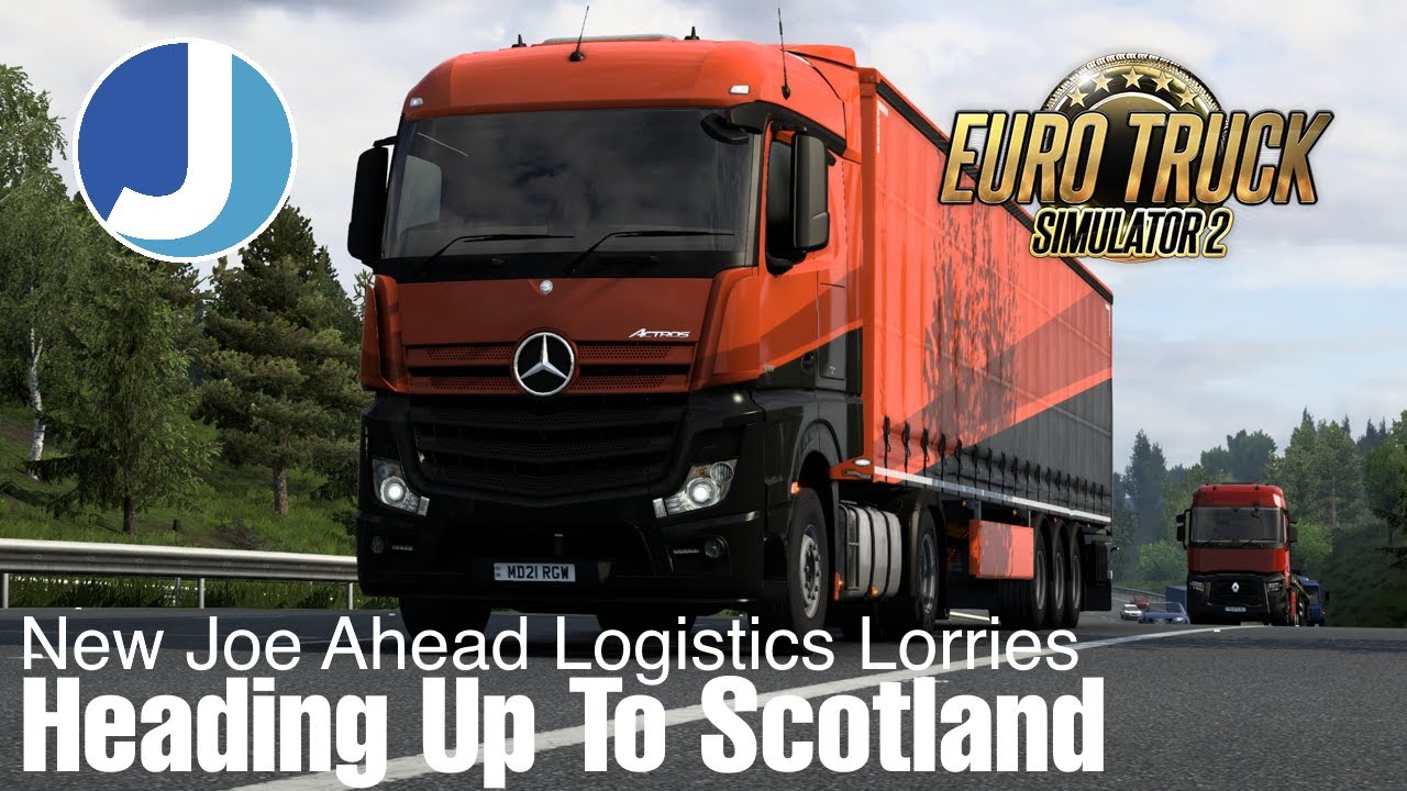 Euro Truck Simulator 2 | Направляемся на север | Mercedes-Benz Actros | Joe Ahead Logistics