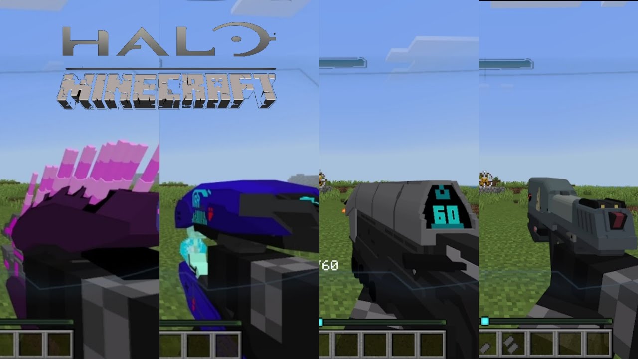 Halo Guns Addon Minecraft Bedrock 1.21.100