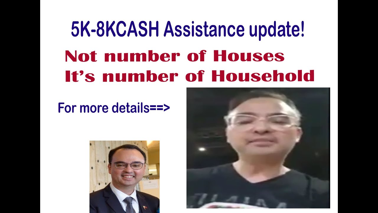 Alan Peter Cayatano 5K-8K cash assistance update!! Not # of HOUSES, It's # of Household