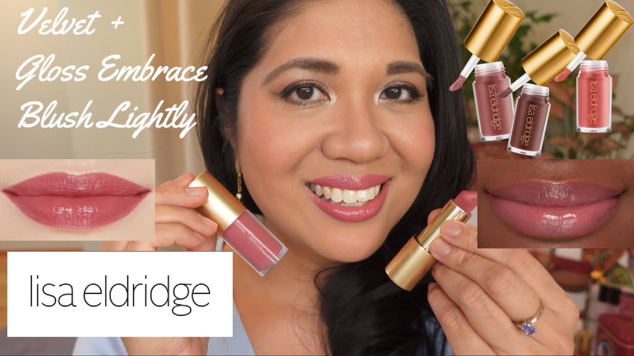 LISA ELDRIDGE Demo, Swatches + 4 NEW SHADES GLOSS EMBRACE LIP GLOSS on TAN/BROWN SKIN
