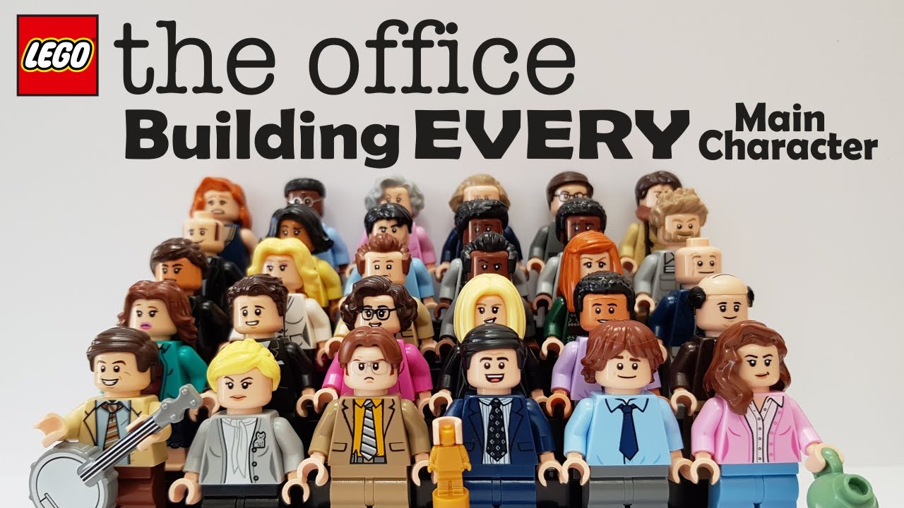 How to build EVERY main character from The Office with LEGO