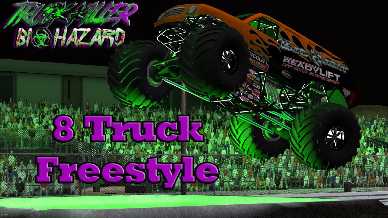 BeamNG.drive Monster Jam: Truck Killer Biohazard 8 Truck Freestyle Competition (CRD 2.0)