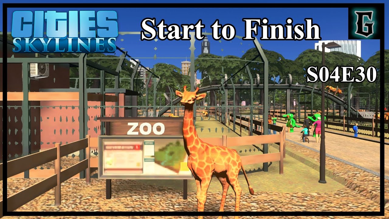 Cities: Skylines How to Add a Zoo Start to Finish Parklife DLC PS4 New Brighton Let's Play S04E30