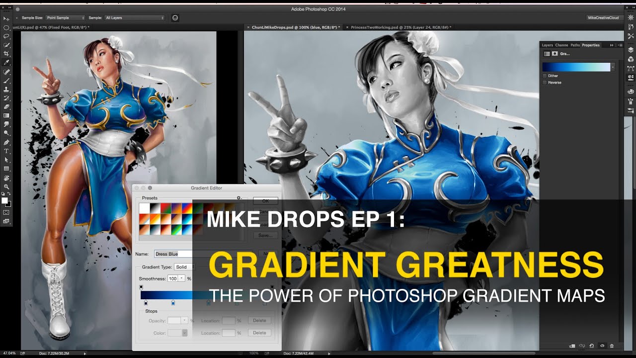 MikeDrops Ep.1 The Power of Photoshop Gradient Maps