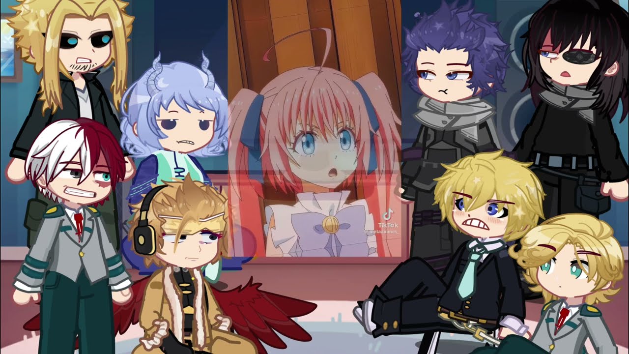 𝙋𝙧𝙤 𝙝𝙚𝙧𝙤𝙚𝙨 𝙧𝙚𝙖𝙘𝙩 𝙩𝙤 Milim nava | Rimuru tempest | Slime | MHA BNHA | Deku | Gacha life