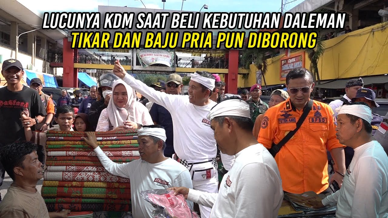 LUCUNYA KDM SAAT BELI KEBUTUHAN DALEMAN | TIKAR DAN BAJU PRIA PUN DIBORONG