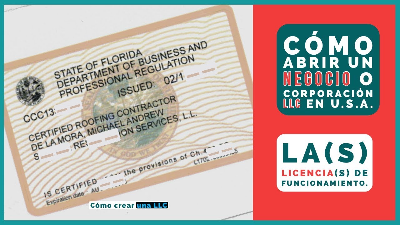 🔴 Cómo abrir un negocio en USA. Las licencias de funcionamiento.