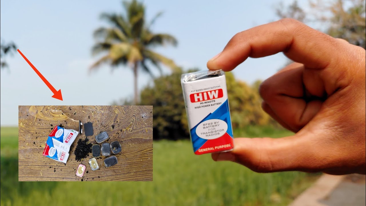 9V Battery Ko Khola To Andar Kya Nikla? 😱 | Shocking Battery Experiment | Don’t Try