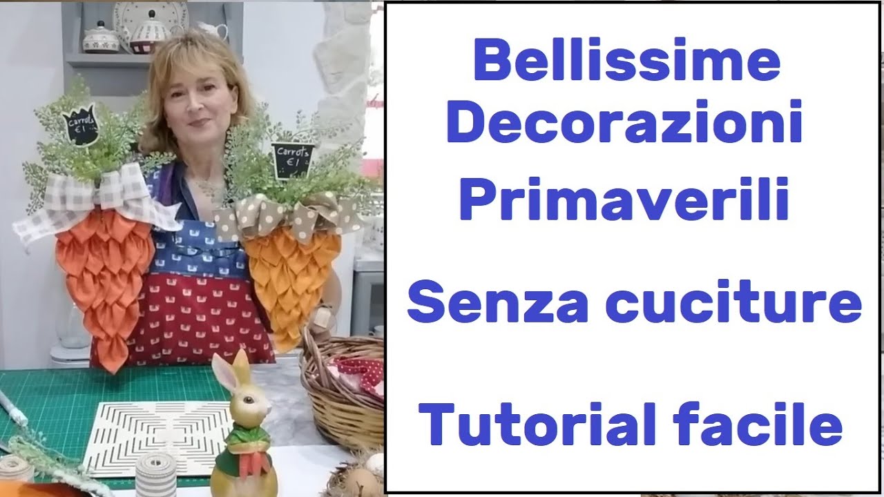 Bellissime decorazioni primaverili SENZA CUCITURE. Tutorial facile  @countrymammy ​