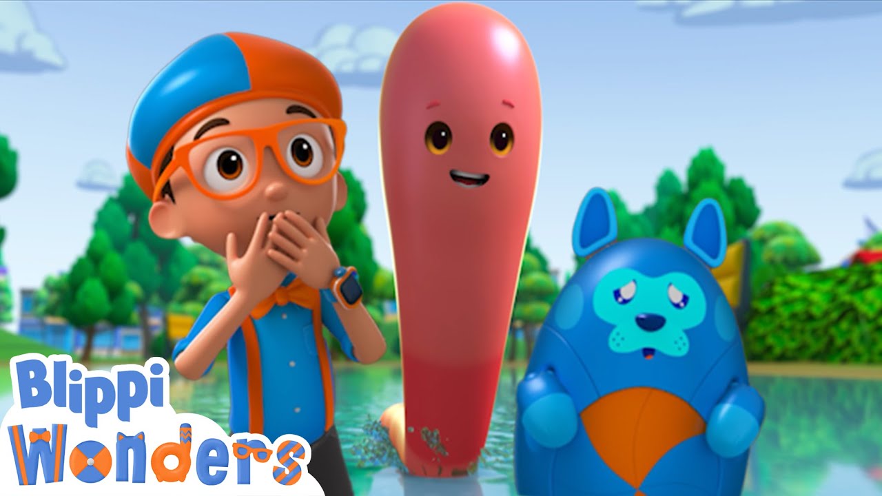 Blippi Meets GIANT WORMS! | Blippi Wonders Educational Cartoons for Kids