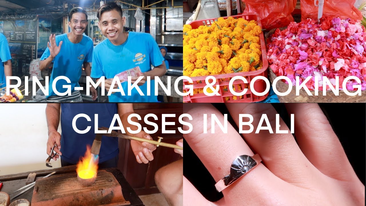 INDONESIA VLOG 2 | Cooking class & making our own rings in Sidemen, Bali | Backpacking Asia 2022