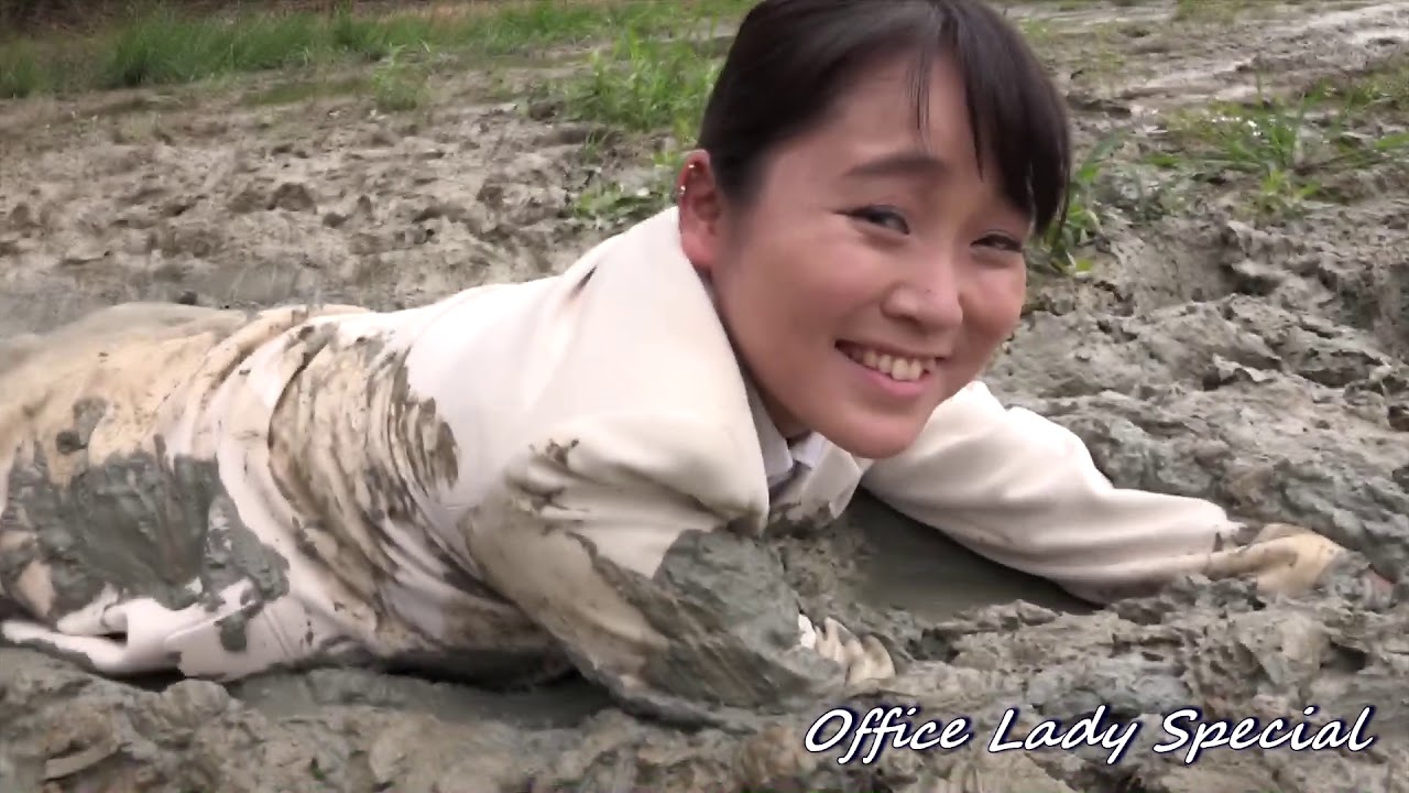MUDDY:Playing with mud for her leisure