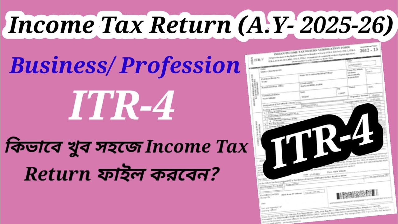 New Income Tax Return for Business And Profession ( Assessment Year 2025-2026 )