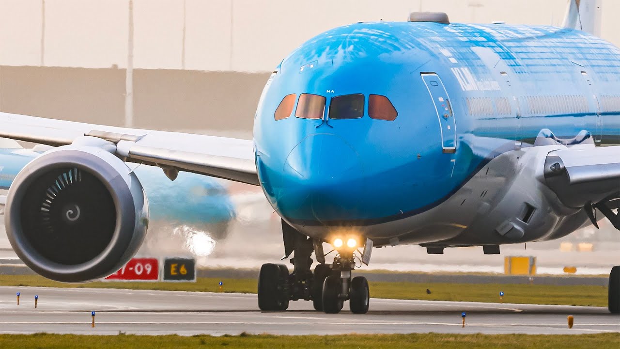✈️ AIRPLANE TAKE-OFFS 🇳🇱 SCHIPHOL AMSTERDAM AIRPORT RWY 18L Planespotting (AMS/EHAM)