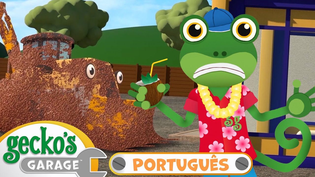 Caminhões da Construção Cheios de Lama | Garagem de Gecko | Carros, caminhões | Vídeos infantis