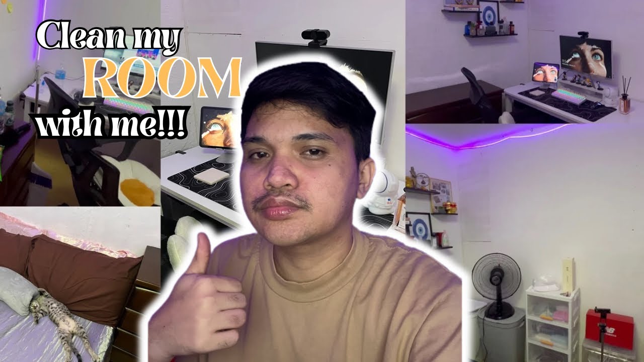 Cleaning my Messy ROOM | organize, new desk, re-arrange, etc! #1Vlog