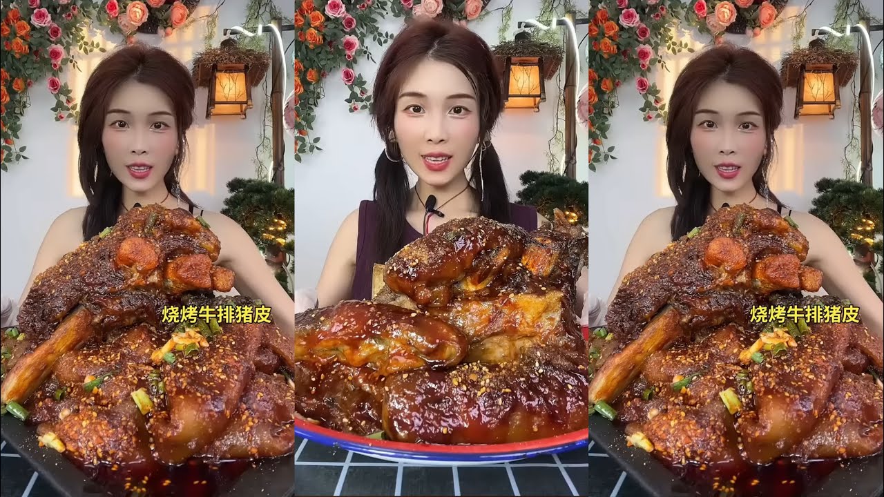 【ASMR】【MUKBANG】SPICY BRAISED PORK BELLY | EATING SHOW |CHINESE MUKBANG |食べ |吃播 LOVE ASMR•JENNIE #咀嚼音
